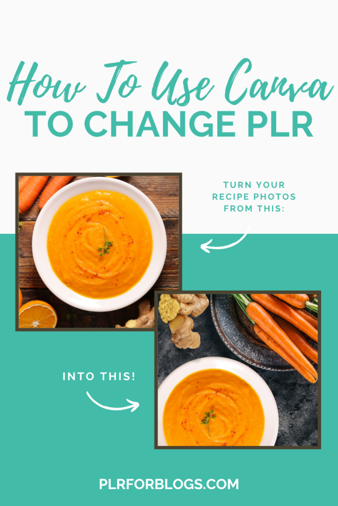 how to use canva to change plr images