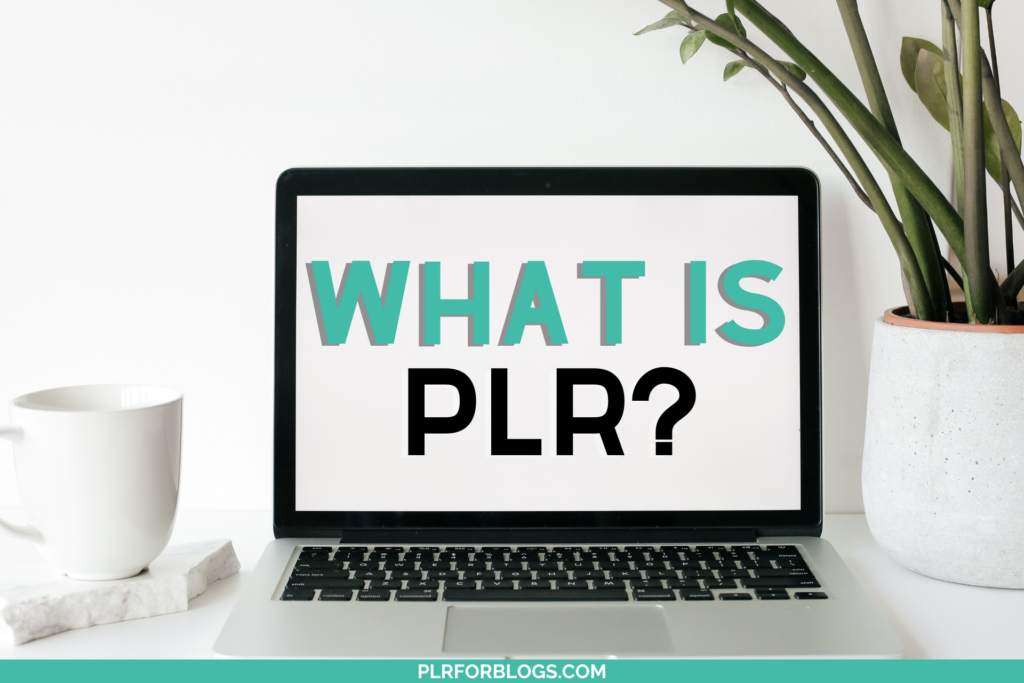 A laptop that reads What is PLR 