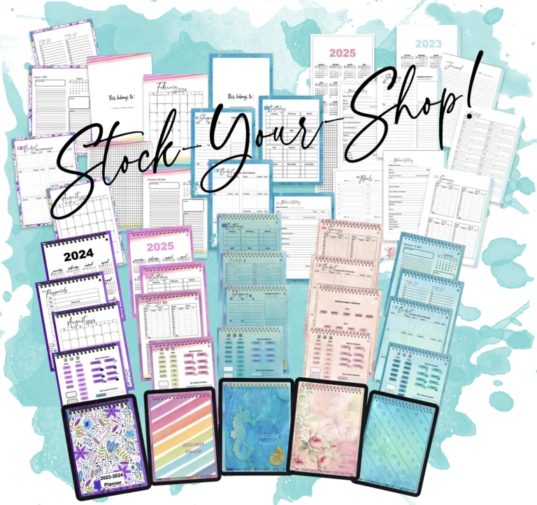 Stock Your Shop Planners